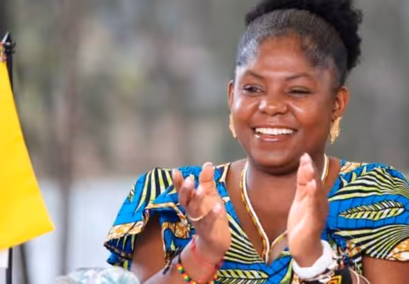 Colombian Vice President Francia Márquez at an official event in the Santander de Quilichao municipality, department of Cauca, Colombia. Photo: Vice Presidency of Colombia.