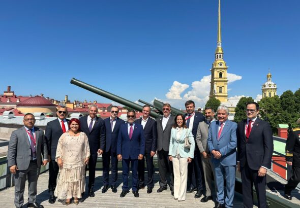 Venezuelan delegation at the St. Petersburg International Economic Forum 2024 (SPIEF24) in Russia on June 5, 2024. Photo: X/@AliEnesto32.