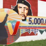 Mural painted on a wall at the Che Guevara Urban Commune in Cabudare, Lara state, Venezuela, on Thursday, June 6, 2024. Photo: Presidential Press.