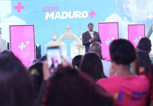 President Maduro speaks on television. Photo: Alba Ciudad.