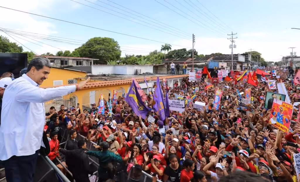 Venezuelan President Nicolás Maduro during a political rally in Maturin, Monagas state, on Friday, June 21, 2024. Photo: Presidential Press.