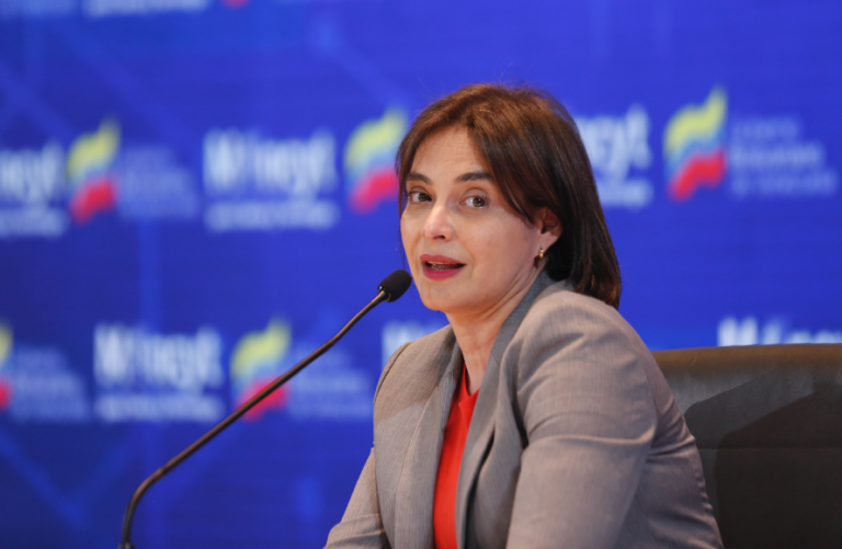 Minister of Science, Technology, Education and Health of Venezuela, Gabriela Jiménez. File photo.