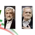 Former top nuclear negotiator Saeed Jalili (left) and former health minister Masoud Pezeshkian (right) head to a runoff election on July 5, 2024. Photo: PressTV.