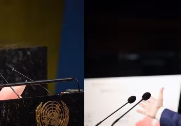 Venezuelan Permanent Representative to the UN Samuel Moncada (left) and US Republican Senator Marco Rubio (right). File photo.