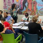 A meeting at the communal house of the women's collective Reunião Tramuco, Caracas, Venezuela. Photo: Bianca Pessoa.