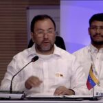 Venezuelan Foreign Minister Yván Gil during his participation in the 28th Ibero-American Summit held in Santo Domingo, Dominican Republic, this past Saturday, March 2, 2023. Photo: Twitter/@CumbreIberoA.