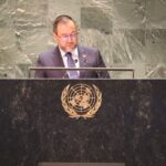 Venezuelan Foreign Affairs Minister Yván Gil at the United Nations General Assembly. Photo: MPPRE.