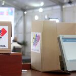 A voting machine located at the headquarters of the National Electoral Council of Venezuela, shortly before the Parliamentary Elections of December 6, 2020. Photo: Reuters/file photo.