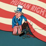 Look, Uncle Sam is busy cleaning up its own mess on human rights problems. Does the US still think it's the beacon of human rights? Photo: Global Times/file photo.