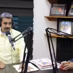 Venezuelan President Nicolás Maduro (left) next to his wife, Deputy Cilia Flores (right), during his radio program "Con Maduro de Repente," on Tuesday, June 11, 2024. Photo: Presidential Press.