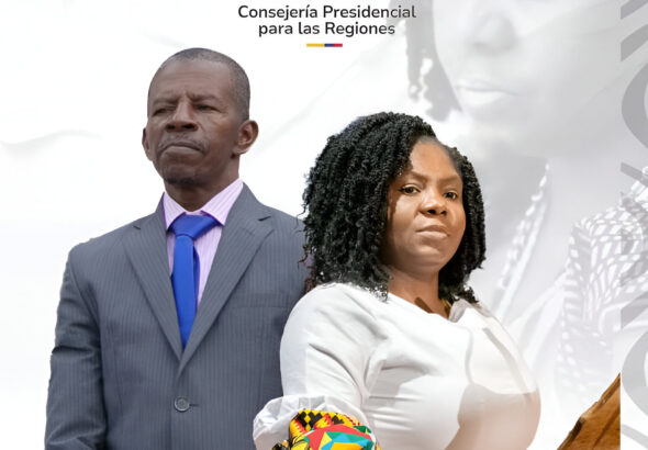 Sigfredo Marquez (left) and his daughter, Colombian Vice President Francia Marquez in a photo composition. Photo: Noticias y Respuestas.