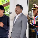 From left to right: Former Bolivian President Evo Morales, President Luis Arce, and now jailed General Juan José Zúñiga. Photo: La Tercera.