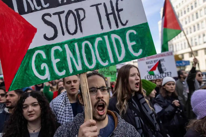 People protesting to stop the genocide in Gaza. Photo: Struggle La Lucha/File photo.