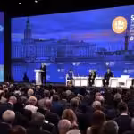 Russian President Vladimir Putin speaks at the plenary session of the St. Petersburg International Economic Forum in June 2019. Photo: Kremlin. 