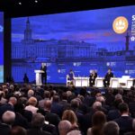 Russian President Vladimir Putin speaks at the plenary session of the St. Petersburg International Economic Forum in June 2019. Photo: Kremlin.