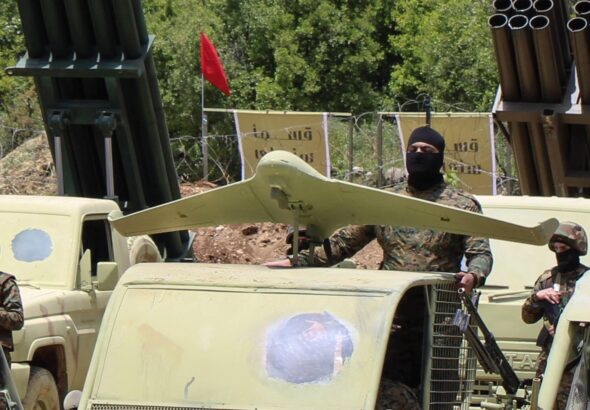 Hezbollah drone and missile systems. Photo credit: Hanna Davis/MEE.