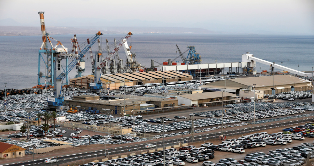 The Eilat port in the occupied Palestinian territories. Photo: Reuters.