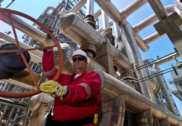A Venezuelan oil sector worker of Petroindependencia SA, a PDVSA-Chevron joint venture in Venezuela. Photo: Chevron.