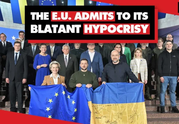 Volodymyr Zelenskiy with Ursula von der Leyen and Ukraine's prime minister, Denys Shmyhal, at the summit in Kyiv. Photo: Ukrainian Presidential Press Service Handout/EPA.