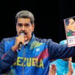 Venezuelan President Nicolas Maduro speaking while holding a “Plan de la Patria (7T)” booklet, during its presentation on March 20, 2023. Photo: X/@PresidencialVen/file photo.