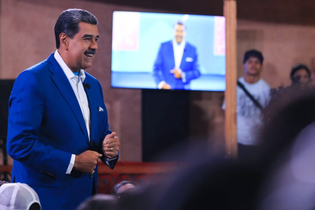 Venezuelan President Nicolás Maduro announcing the reactivation of direct dialogue between Venezuela and the United States in Caracas on Monday, July 1, 2024. Photo: Presidential Press.