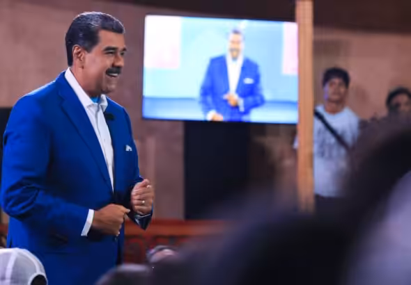 Venezuelan President Nicolás Maduro announcing the reactivation of direct dialogue between Venezuela and the United States in Caracas on Monday, July 1, 2024. Photo: Presidential Press.