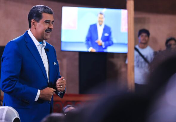 Venezuelan President Nicolás Maduro announcing the reactivation of direct dialogue between Venezuela and the United States in Caracas on Monday, July 1, 2024. Photo: Presidential Press.