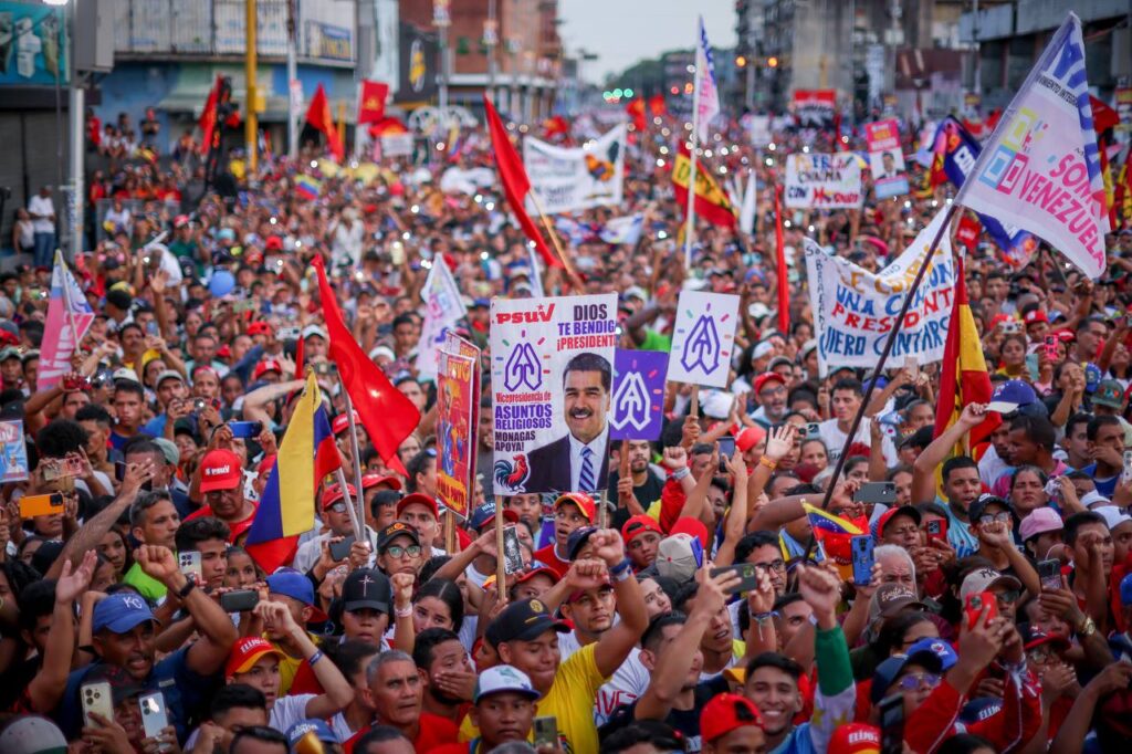 Massive Chavista rally in support of President Nicolás Maduro in Maturín, Monagas state, July 20, 2024. Photo: Rosana Silva.
