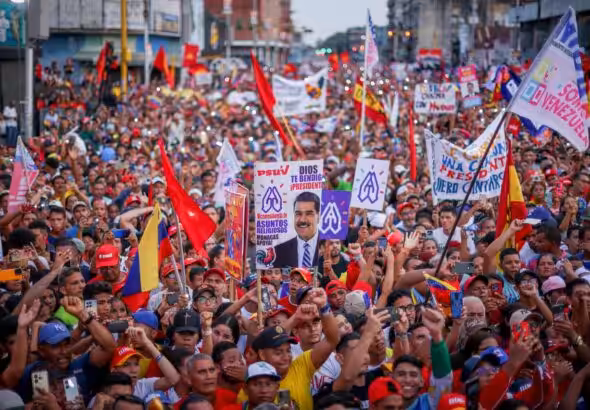 Massive Chavista rally in support of President Nicolás Maduro in Maturín, Monagas state, July 20, 2024. Photo: Rosana Silva.