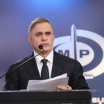 Venezuelan Attorney General Tarek William Saab issuing statements to the press on Wednesday, July 31, 2024. Photo: Venezuelan Public Ministry.