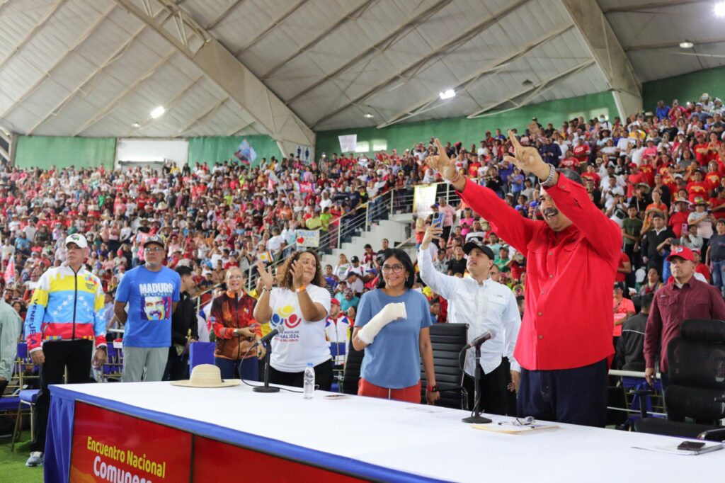 Venezuelan President Nicolás Maduro at the first national meeting of the communal circuits, held in Lara state, July 6, 2024. Photo: Presidential Press.