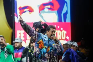 Venezuelan President Nicolás Maduro in an electoral campaign event. Photo: Jeampier Arguinzones/Europa Press.