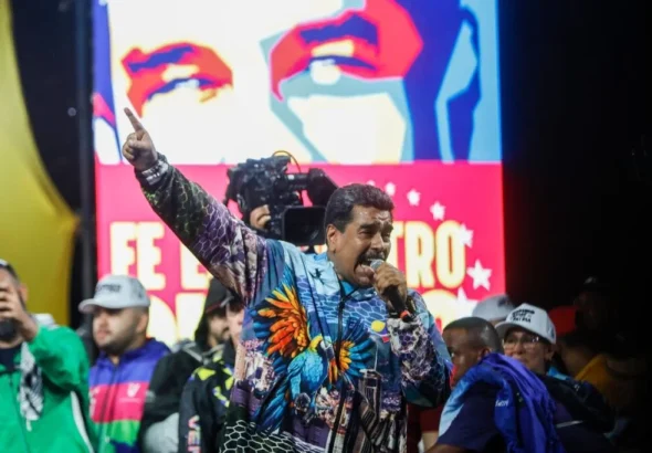Venezuelan President Nicolás Maduro in an electoral campaign event. Photo: Jeampier Arguinzones/Europa Press.