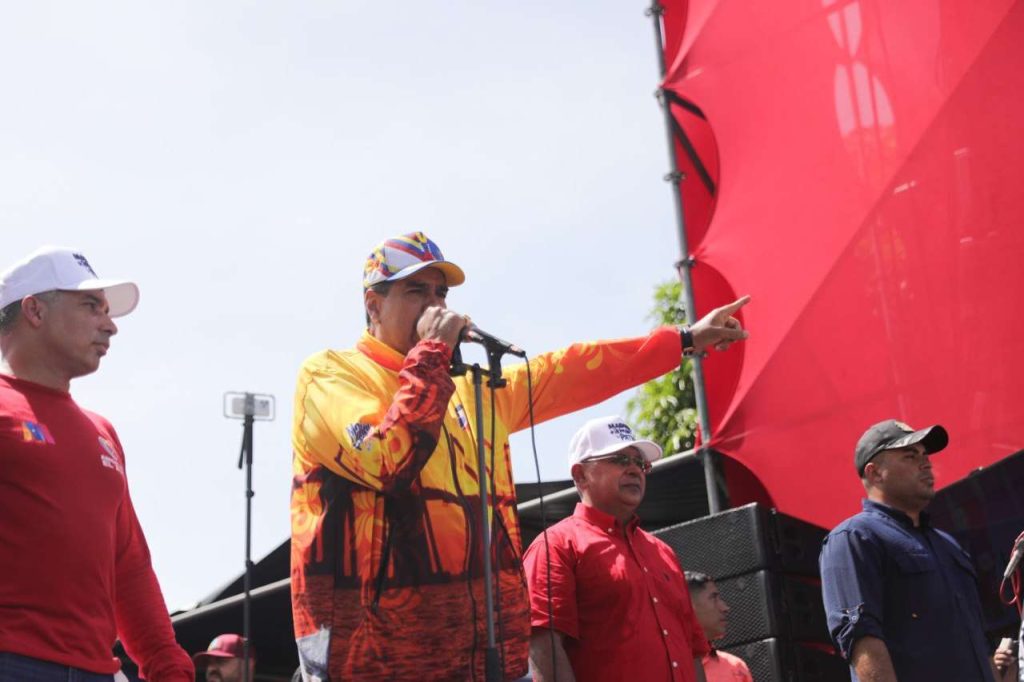 Venezuelan President Nicolás Maduro, candidate for the Chavista coalition Great Patriotic Pole, at an electoral campaign in Zulia state. Photo: Presidential Press.