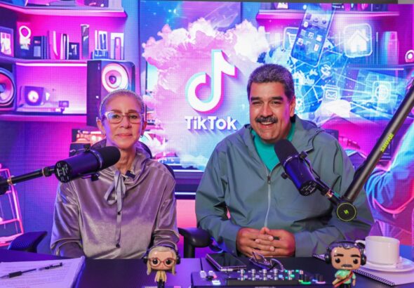 Venezuelan President Nicolás Maduro and his wife, Deputy Cilia Flores, on the president's Tiktok live on May 5, 2024. Photo: X/@NicolasMaduro.