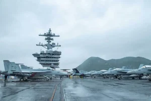 USS Theodore Roosevelt (CVN-71) arrives in Busan, Republic of Korea (ROK), June 22, 2024. Photo: U.S. Navy.