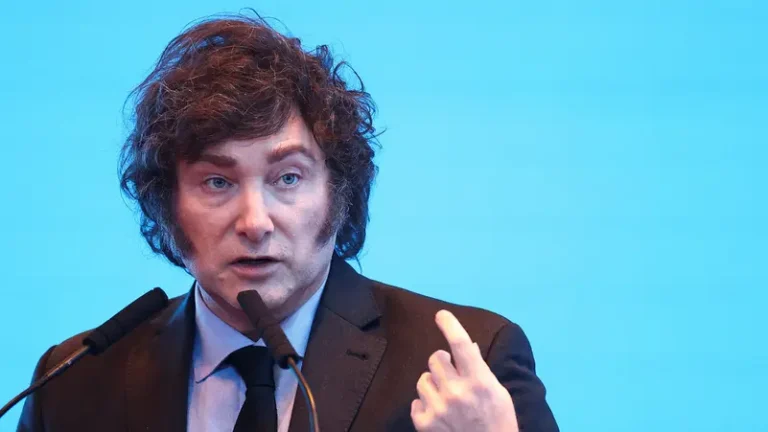 Argentina's President Javier Milei speaks during a business event in Buenos Aires, Argentina, March 26, 2024. Photo: Reuters.