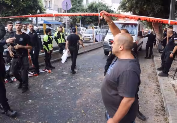 Israeli military search the scene where an explosion took place in Tel Aviv on July 19, 2024. Photo: AFP.