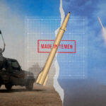 Yemeni fighters (Left) and hypersonic missiles (Center & Left). Photo: The Cradle.