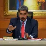 Venezuelan President Nicolas Maduro conducting a press conference with international journalists at Miraflores Palace, Caracas, on July 31, 2024. Photo: CNN.