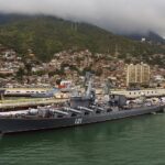 Russian antisubmarine ship Moskva at Venezuela's port of La Guaira, about 19 miles north of Caracas, on August 27, 2013. Photo: Luis Acosta/AFP/Getty Images/file photo.