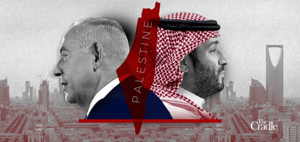 Israeli Prime Minister Benjamin Netanyahu (Left) and Saudi Crown Prince Mohammed bin Salman (Right). Photo: The Cradle.