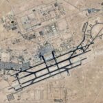 A satellite image of United States' Al-Udeid Air Base located in Doha, Qatar. Photo: Noor/Iran Front Page.