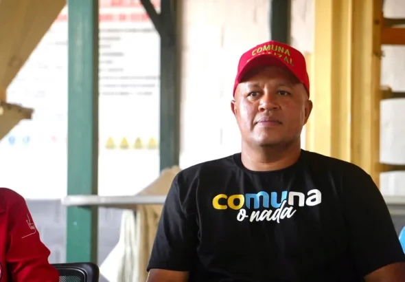 Ángel Prado, minister for the Communes and Social Movements of Venezuela. File photo.