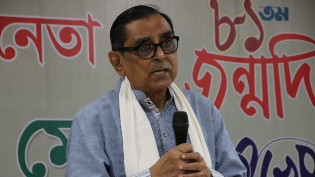 Rashed Khan Menon, a former member of parliament and the President of the Workers Party of Bangladesh. Photo: Workers Party of Bangladesh.