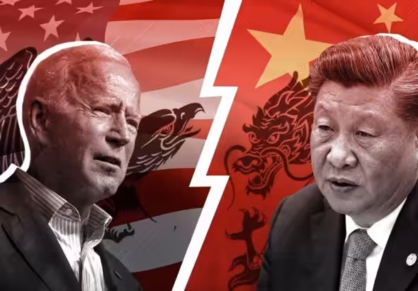 Photo composition showing US President Joe Biden and Chinese President Xi Jinping. File photo.