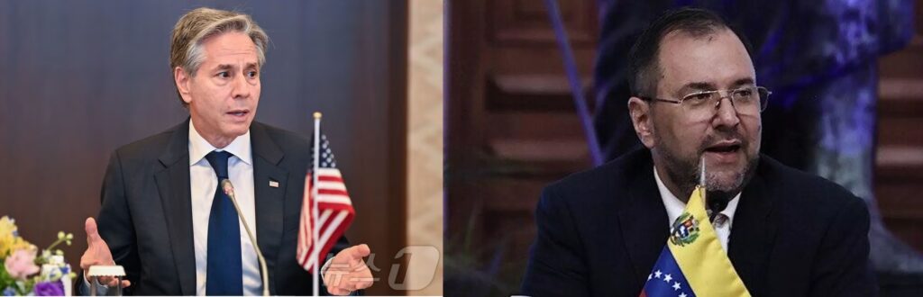 US Secretary of State Antony Blinken (left) and Venezuelan Foreign Minister Yván Gil (right). File photos.