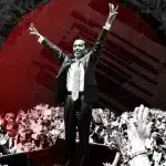Compilation image showing Indonesian President Joko Widodo (Center) surrounded by cheering crowds. Photo: MintPress News.
