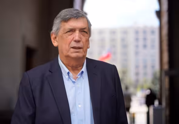 Lautaro Carmona, president of the Communist Party of Chile. Photo: La Tercera.