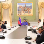 President Nicolás Maduro at a work meeting discussing the upcoming nationwide consultations for selecting priority communal projects. Photo: Presidential Press.
